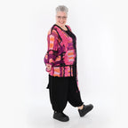  AKH Fashion Bluse in asymmetrischer Form, aus Polyester, 1488.07101, Multicolor, Grafik