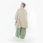  AKH Fashion Hose in gerader Form, aus Viskose, 1490.06710, Khaki, Ausgefallen, Zeitlos