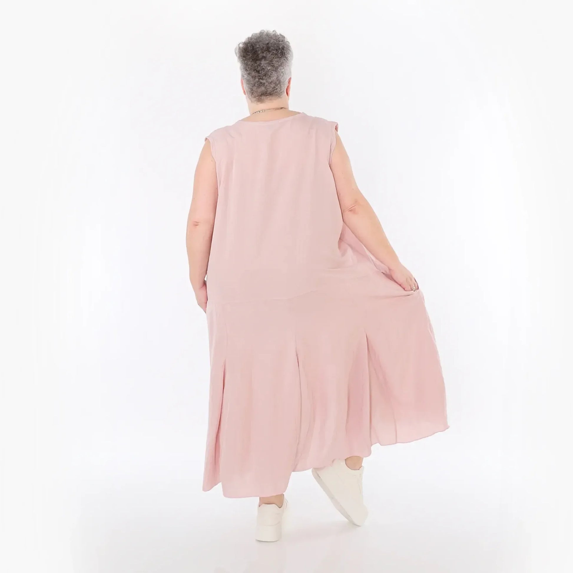  Ballonkleid von AKH Fashion aus Viskose, 1490.06972, Mauve, Ausgefallen, Zeitlos, Schick
