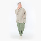  AKH Fashion Hose in gerader Form, aus Viskose, 1490.07076, Khaki, Ausgefallen, Zeitlos