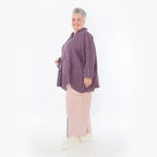  AKH Fashion Hose in gerader Form, aus Viskose, 1490.07076, Mauve, Ausgefallen, Zeitlos