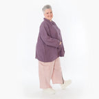  AKH Fashion Hose in gerader Form, aus Viskose, 1490.07076, Mauve, Ausgefallen, Zeitlos
