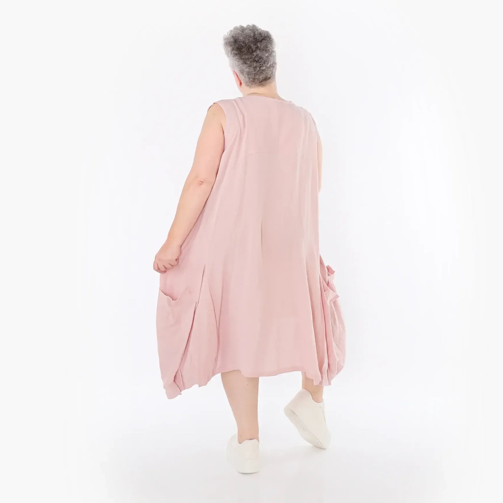  Ballonkleid von AKH Fashion aus Viskose, 1490.07093, Mauve, Ausgefallen, Zeitlos, Schick