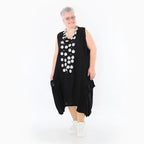 Ballonkleid von AKH Fashion aus Viskose, 1490.07093, Schwarz, Ausgefallen, Zeitlos, Schick