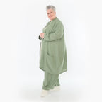  Ballon Cardigan von AKH Fashion aus Viskose, 1490.07094, Khaki, Ausgefallen, Zeitlos