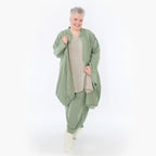  Ballon Cardigan von AKH Fashion aus Viskose, 1490.07094, Khaki, Ausgefallen, Zeitlos