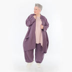 Ballon Cardigan von AKH Fashion aus Viskose, 1490.07094, Pflaume, Ausgefallen, Zeitlos