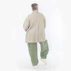 A-Form Jacke von AKH Fashion aus Viskose, 1490.07095, Beige, Ausgefallen, Zeitlos, Schick
