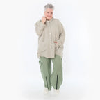 A-Form Jacke von AKH Fashion aus Viskose, 1490.07095, Beige, Ausgefallen, Zeitlos, Schick