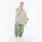 A-Form Jacke von AKH Fashion aus Viskose, 1490.07095, Beige, Ausgefallen, Zeitlos, Schick