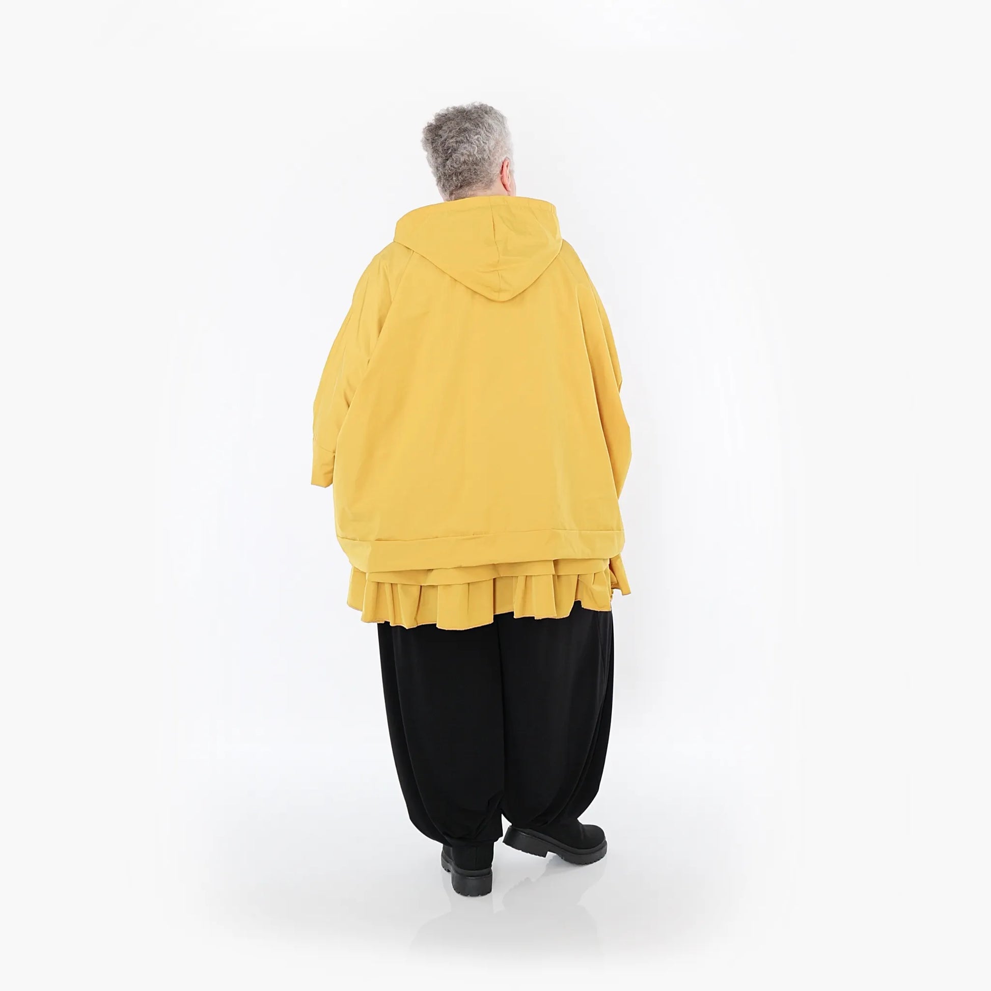  AKH Fashion Jacke in kastiger Form, aus Baumwolle, 1493.07076, Honiggelb, Ausgefallen