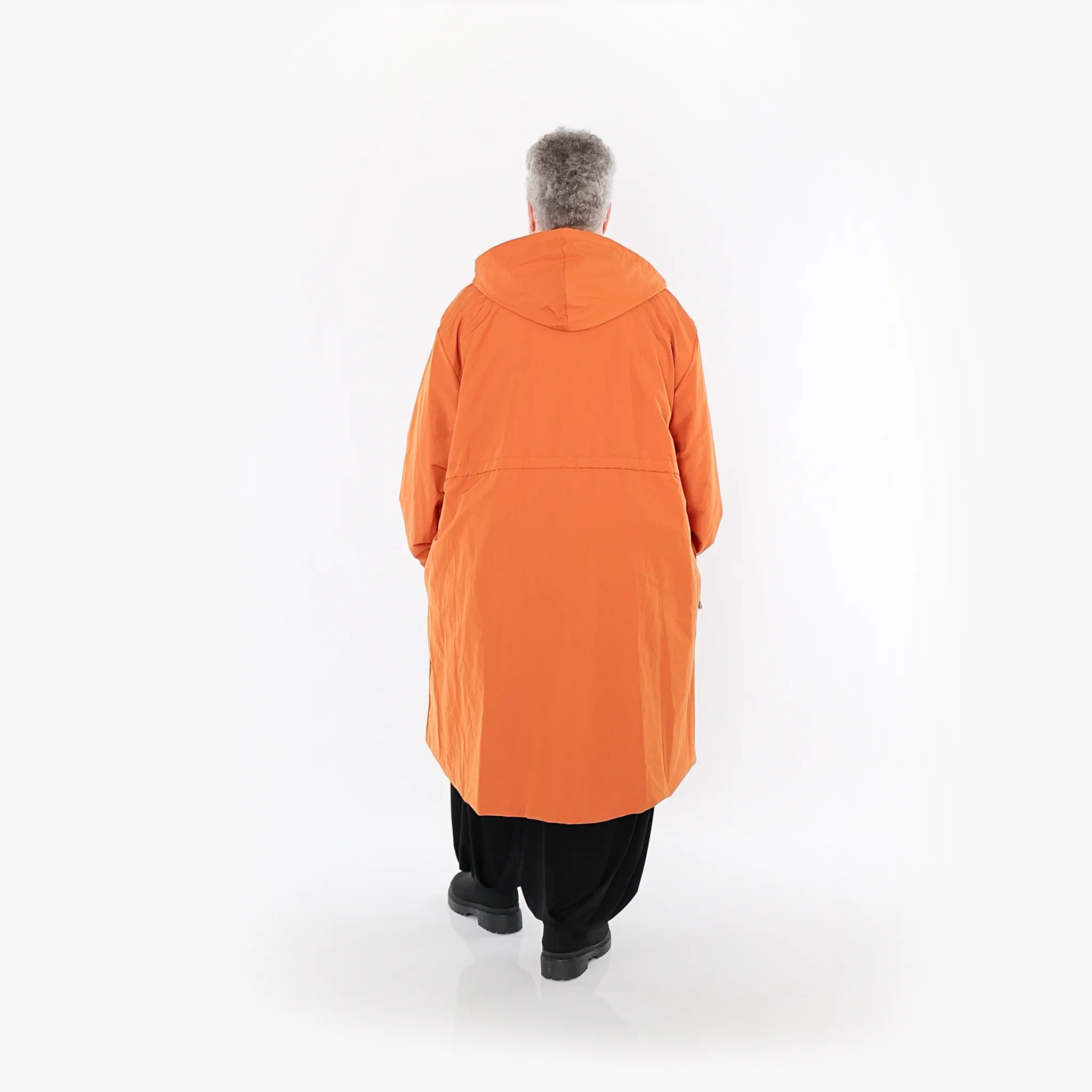  AKH Fashion Mantel in gerader Form, aus Baumwolle, 1493.07102, Orange, Ausgefallen, Schick