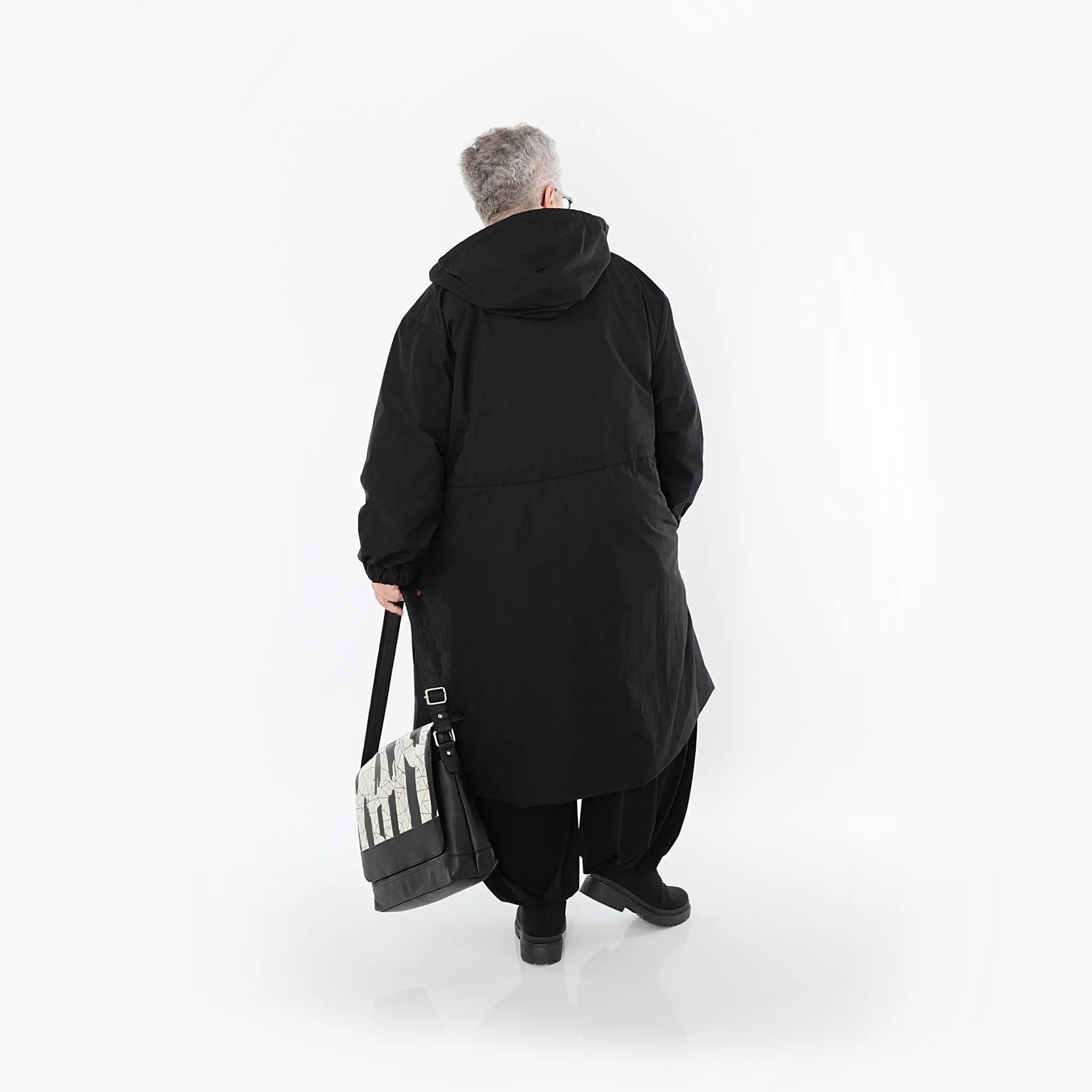  AKH Fashion Mantel in gerader Form, aus Baumwolle, 1493.07102, Schwarz, Ausgefallen