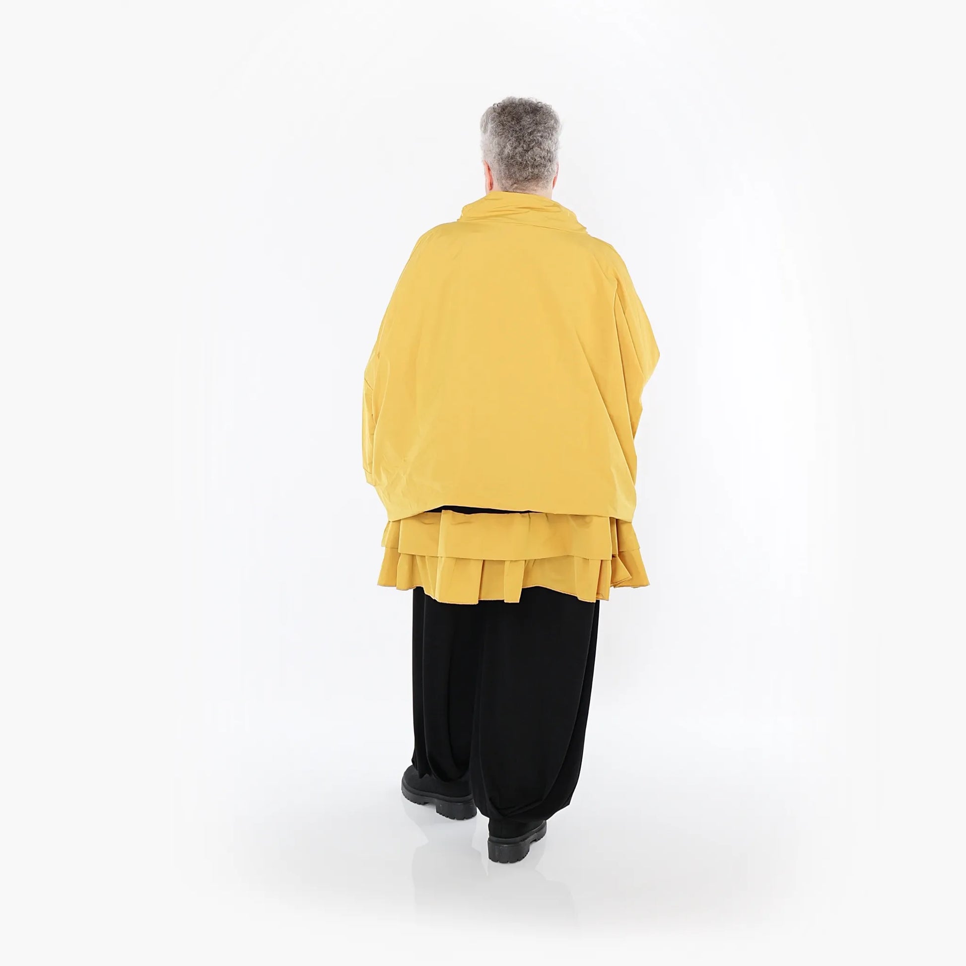 AKH Fashion Jacke in kastiger Form, aus Baumwolle, 1493.07104, Honiggelb, Ausgefallen