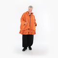 AKH Fashion Jacke in kastiger Form, aus Baumwolle, 1493.07104, Orange, Ausgefallen, Schick