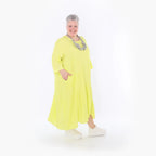 Ballonkleid von AKH Fashion aus Baumwolle, 1501.06972, Lime, Ausgefallen, Zeitlos, Schick