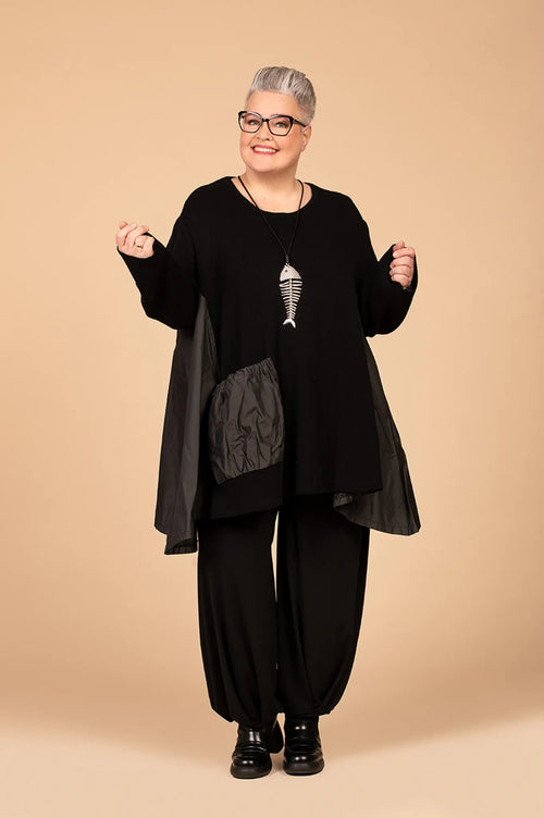 A-Form Shirt von AKH Fashion aus Baumwolle, ausgefallene, zeitlose Lagenlook Mode