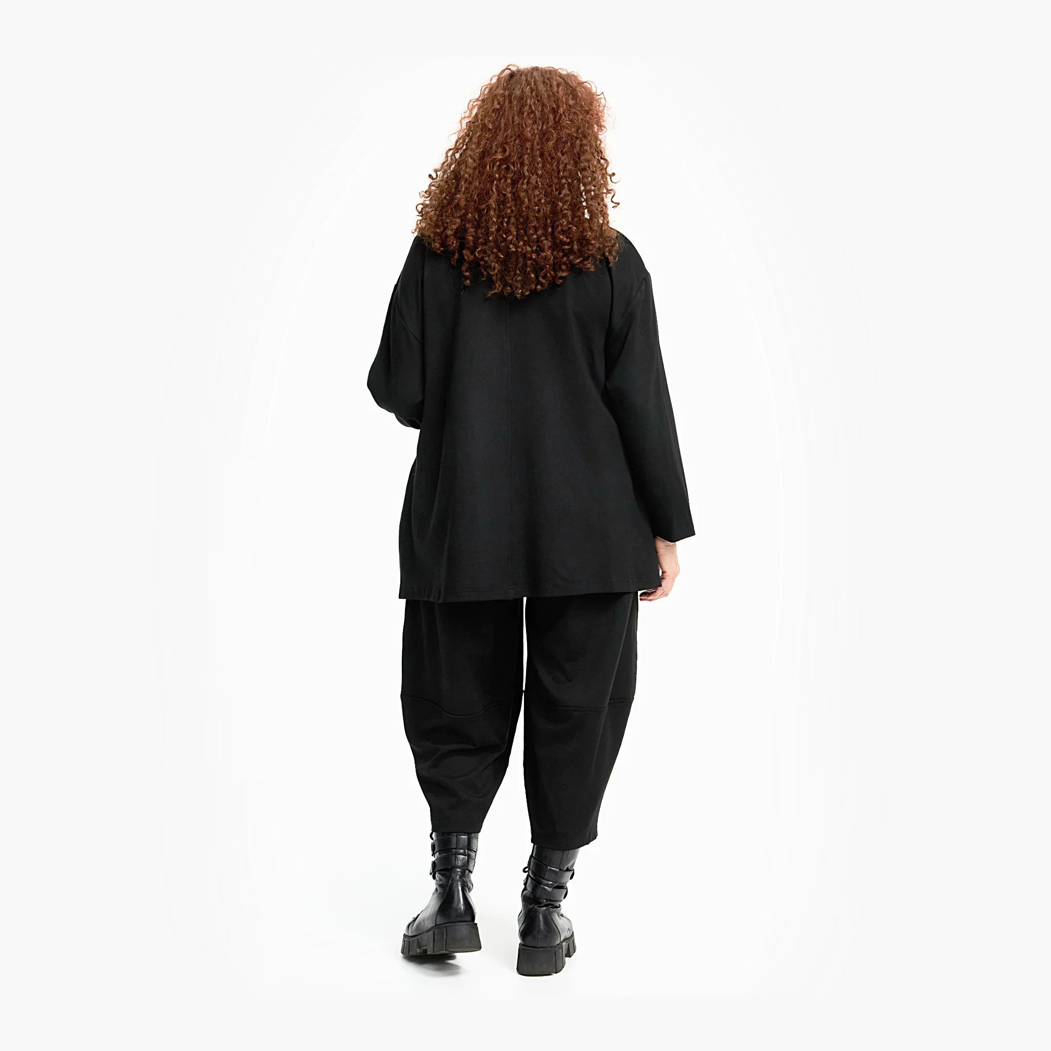  A-Form Shirt von Do Your Best aus Viskose, D716, Schwarz/Weiß, Schick, Modern, Bequem