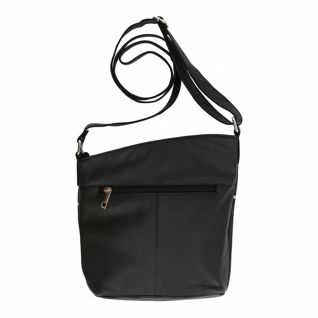Tasche von AKH Fashion aus Leder in gerader Form, ausgefallene Lagenlook Mode