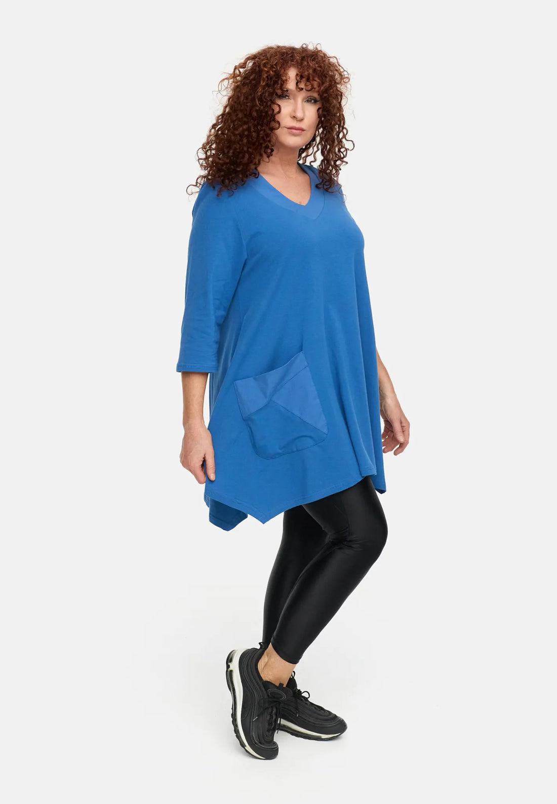  A-Form Shirt von Do Your Best aus Baumwolle, D930, Blau, Ausgefallen, Zeitlos, Schick