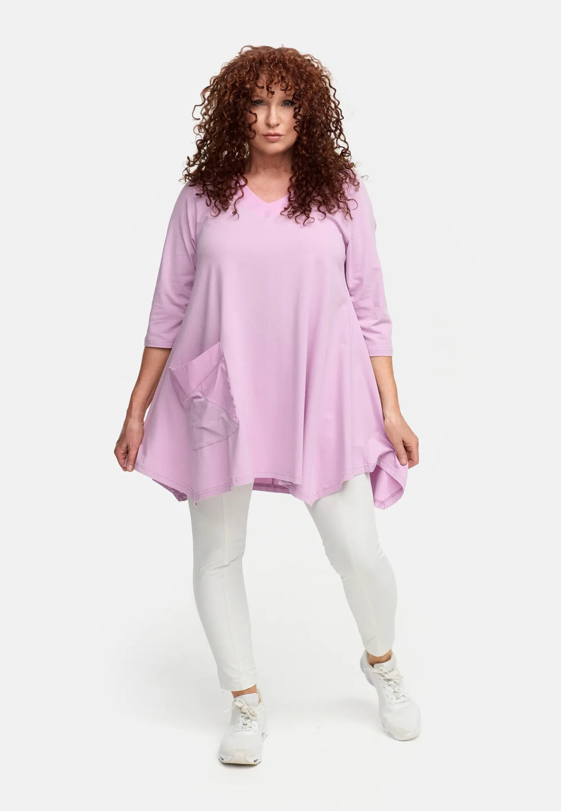  A-Form Shirt von Do Your Best aus Baumwolle, D930, Puder, Ausgefallen, Zeitlos, Schick