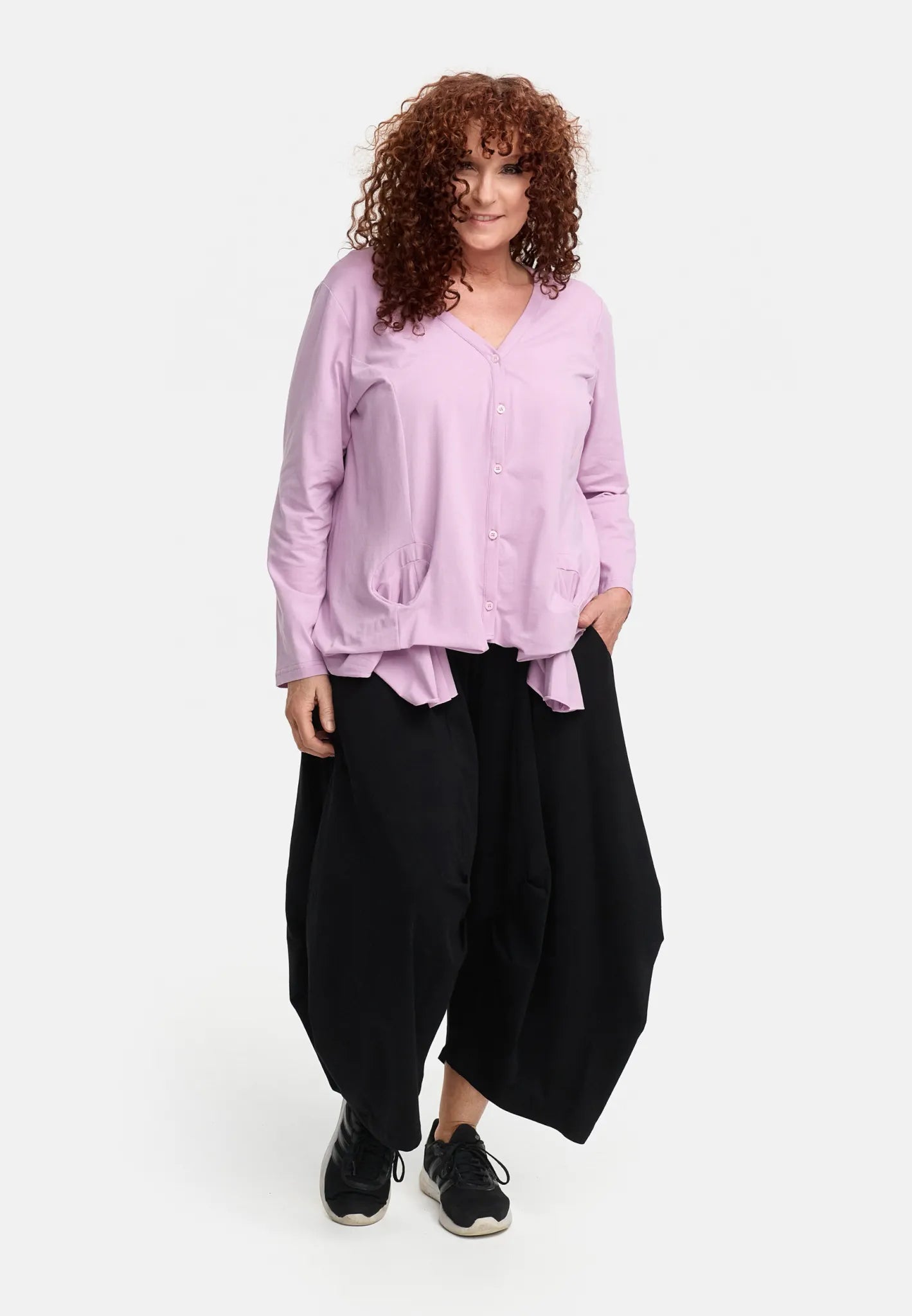  Do Your Best Jacke in gerader Form, aus Baumwolle, D936, Puder, Ausgefallen, Zeitlos