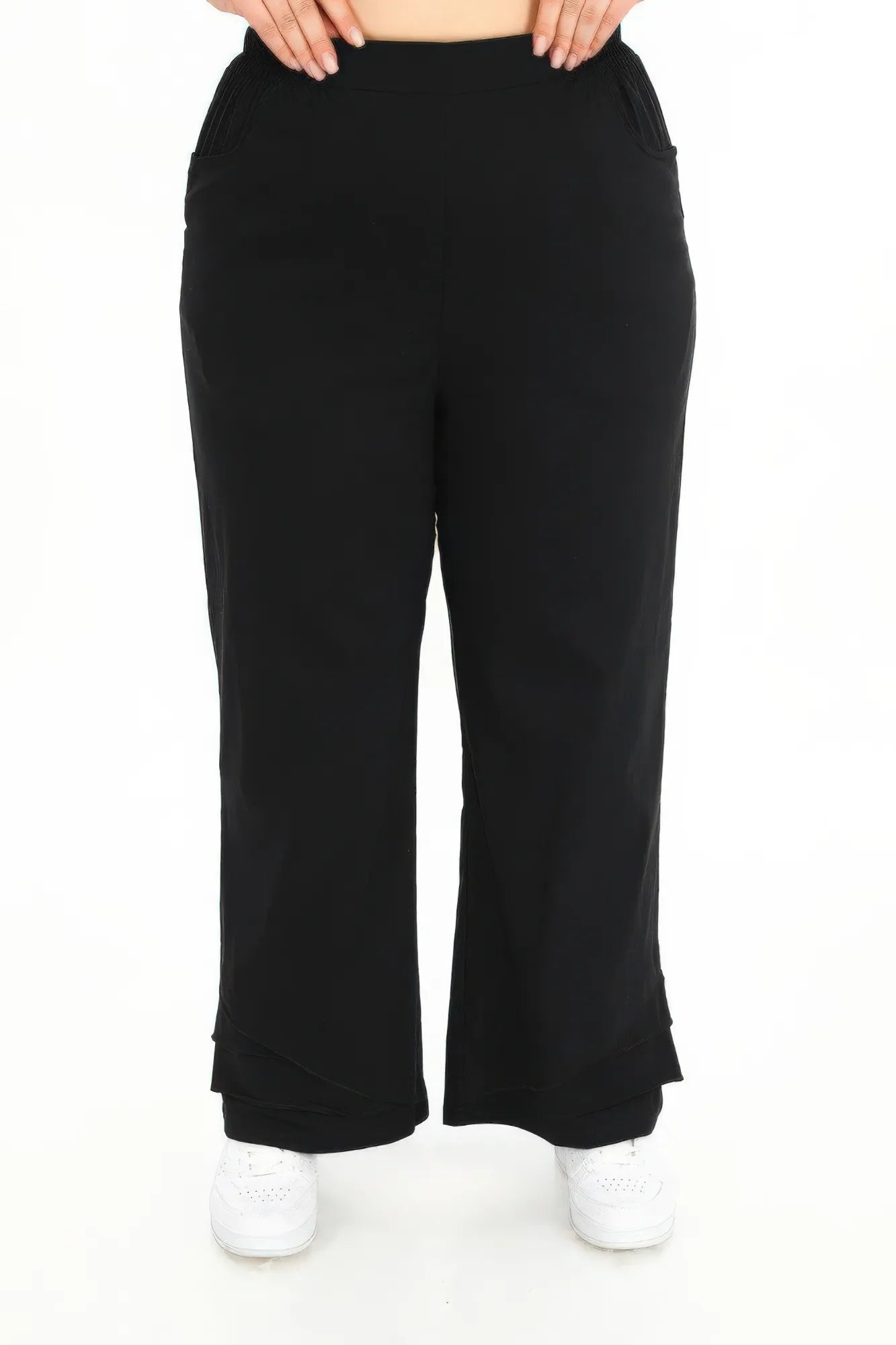  Divas Planet Hose in gerader Form, aus Baumwolle, DP4509, Schwarz, Schick, Modern, Bequem