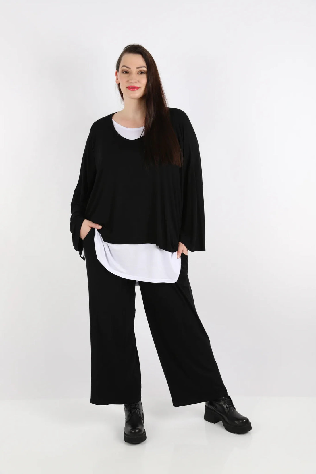  Marlene Hose von AKH Fashion aus Viskose, 1233.06852, Schwarz, Ausgefallen, Zeitlos