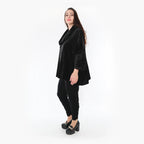  AKH Fashion Bigshirt in kastiger Form, aus Polyester, 1368.03019, Schwarz, Schick, Modern