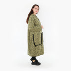  Ballonmantel von AKH Fashion aus Baumwolle, 1361.06986, Olive-Schwarz, Schick, Modern