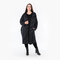  AKH Fashion Jacke in gerader Form, aus Baumwolle, 1367.06828, Schwarz-Blau-Weiß, Schick