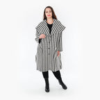  Ballonmantel von AKH Fashion aus Baumwolle, 1364.01776, Weiß-Schwarz, Schick, Modern