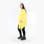  A-Form Shirt von AKH Fashion aus Viskose, 1233.1019L, Gelb, Schick, Modern, Bequem