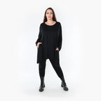 A-Form Shirt von AKH Fashion aus Viskose, ausgefallene, zeitlose Lagenlook Mode