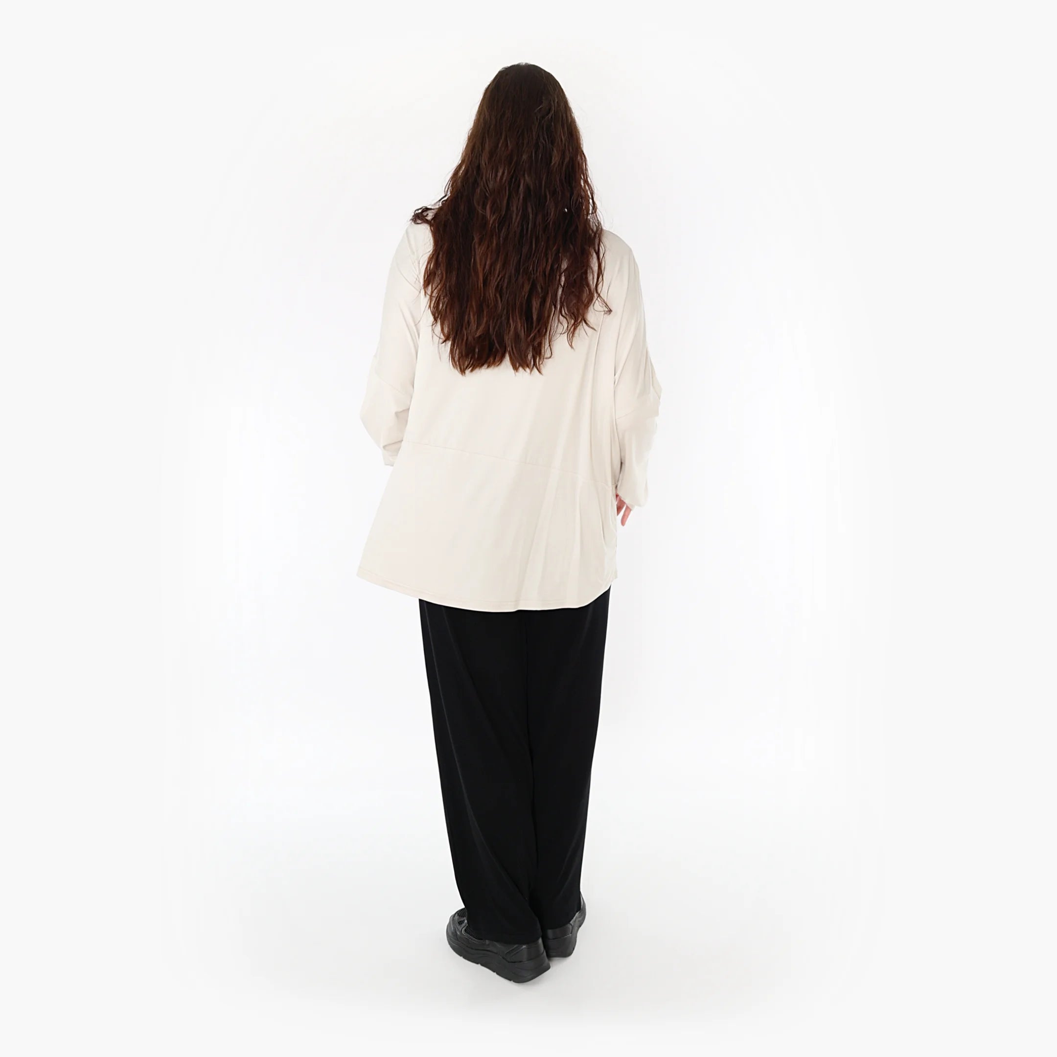  AKH Fashion Bigshirt in kastiger Form, aus Viskose, 1233.6888L, Beige, Schick, Modern, Bequem