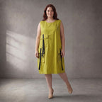 Limette Oversize Ballontunika im Lagenlook leger ausgefallen und zeitlos leicht soft sehr