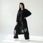 Oversize Grobstrick Cardigan mit Schrift Applikationen Übergang B One Damenmode jetzt bei Modeare entdecken