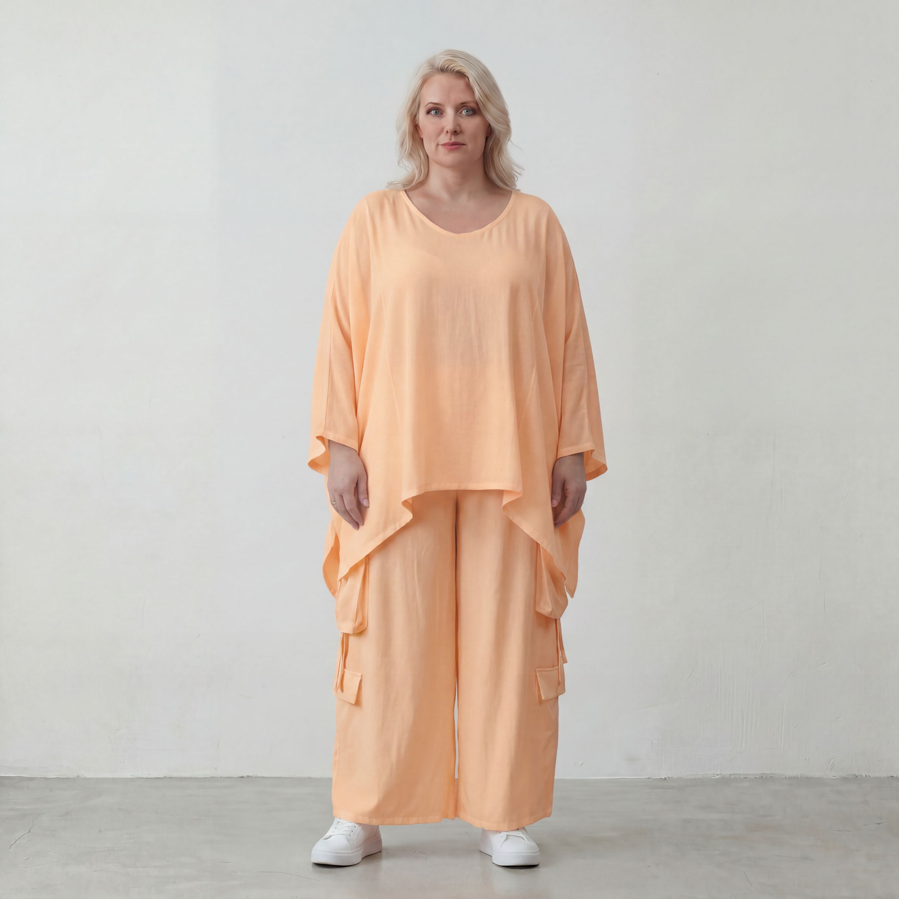 Locker fallendes Mauve Oversize Shirt im Lagenlook leger ausgefallen zeitlos luftig chic