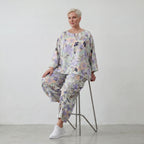 Oversized Shirt in Leinenoptik mit asymmetrischem Saum in Magnolia für lässige Sommertage
