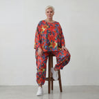 Leichtes Oversized Shirt in strahlendem Rot mit lässigem Kastenschnitt für laue Sommertage