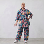 Feminine Bluse in luftiger Leinenoptik mit Hemdkragen und Dreiviertelarm in zartem Rosa