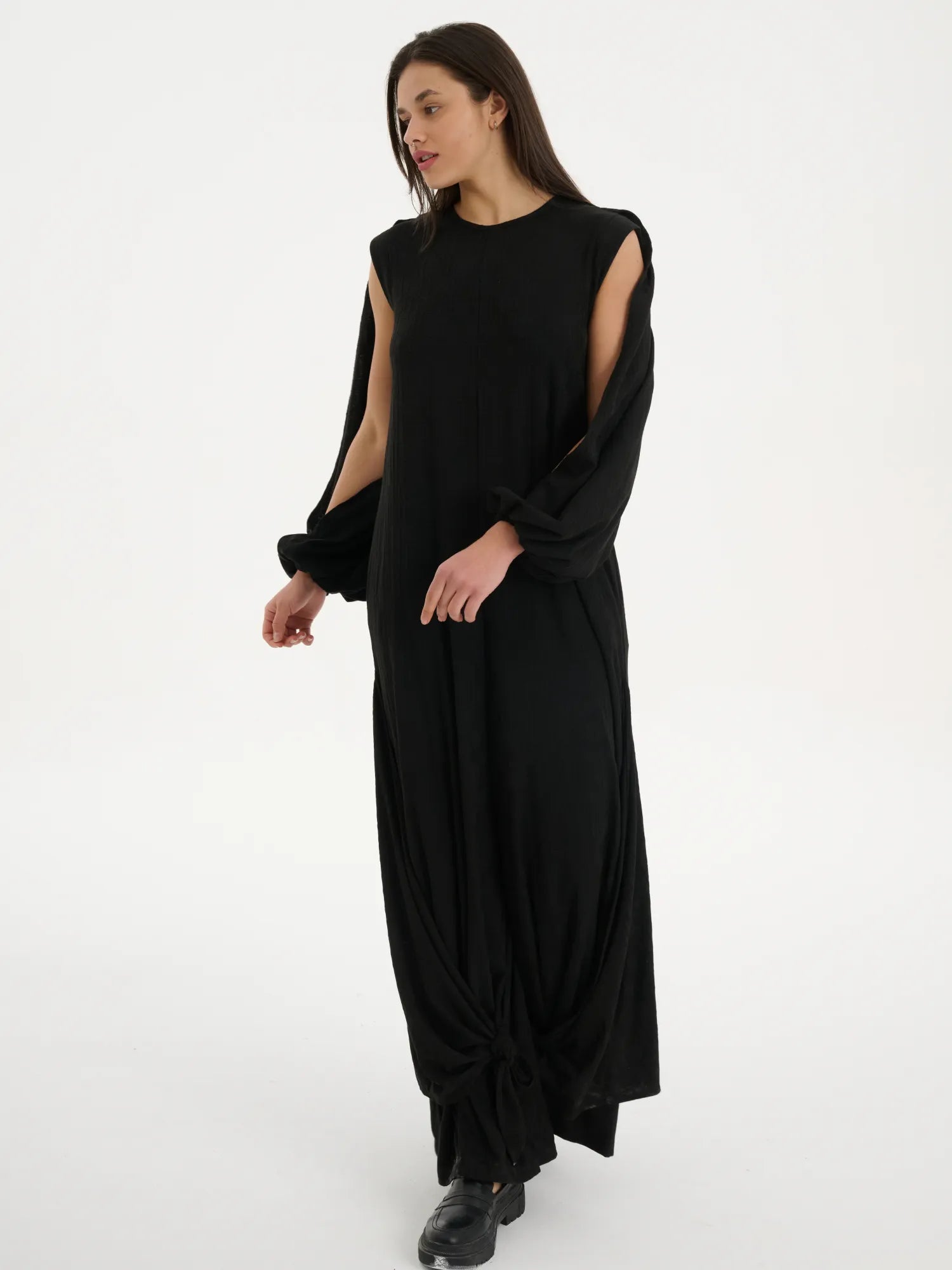  Just Angels Jumpsuit in gerader Form, aus Baumwolle, 1023, Schwarz, Muster, Schick, Schick
