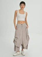  Haremshose von Les Mios aus Baumwolle, 7006, Beige, Schick, Modern, Bequem, Schick