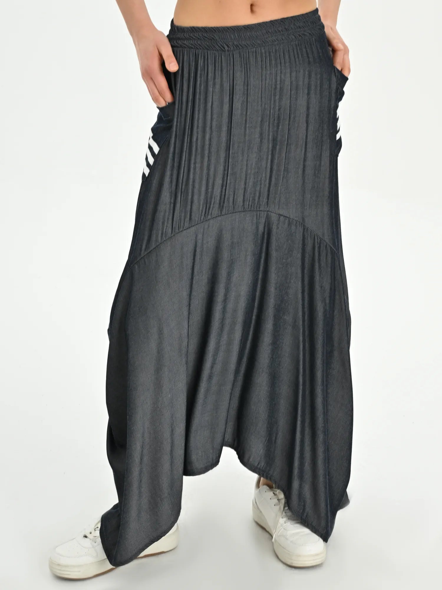  Harem Rock von Les Mios aus Baumwolle, 7021, Indigo, Schick, Modern, Bequem, Schick