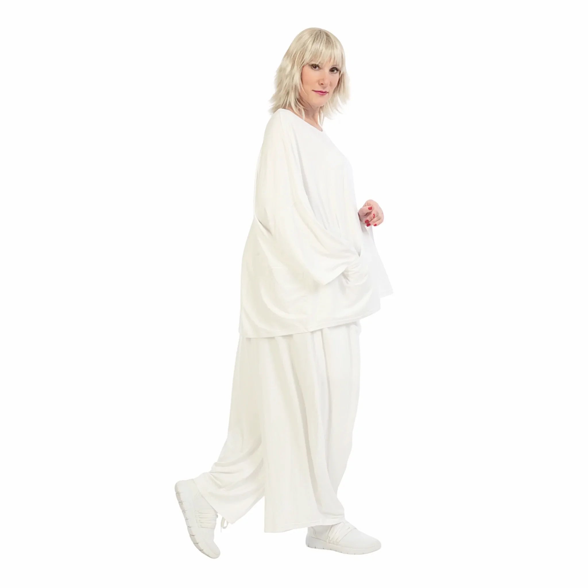 Shirt von AKH Fashion aus Viskose in kastiger Form, ausgefallene Lagenlook Mode