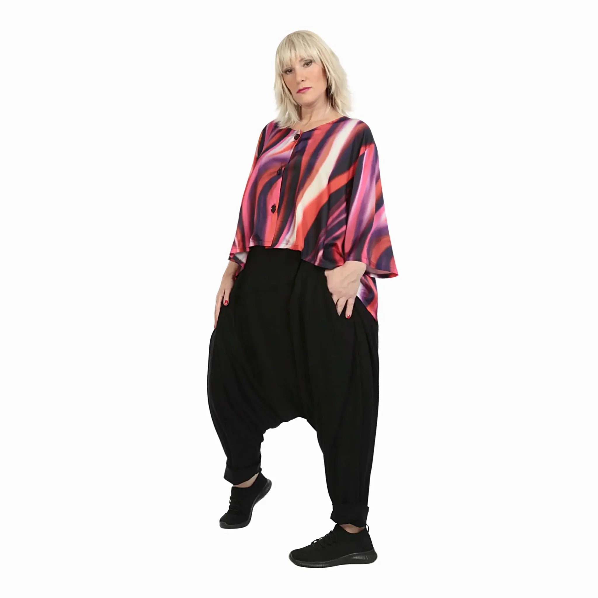  Haremshose von AKH Fashion aus Viskose, 1233.06908, Schwarz, Schick, Modern, Bequem