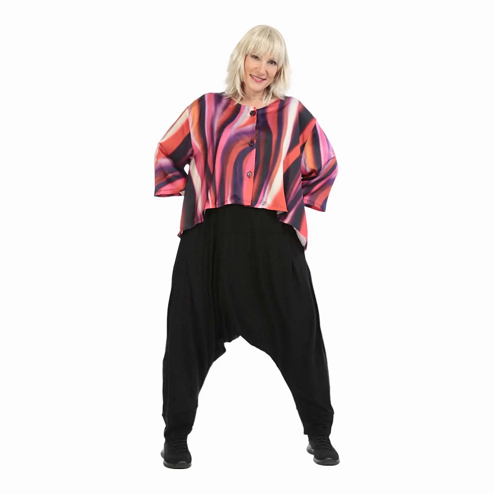  Haremshose von AKH Fashion aus Viskose, 1233.06908, Schwarz, Schick, Modern, Bequem