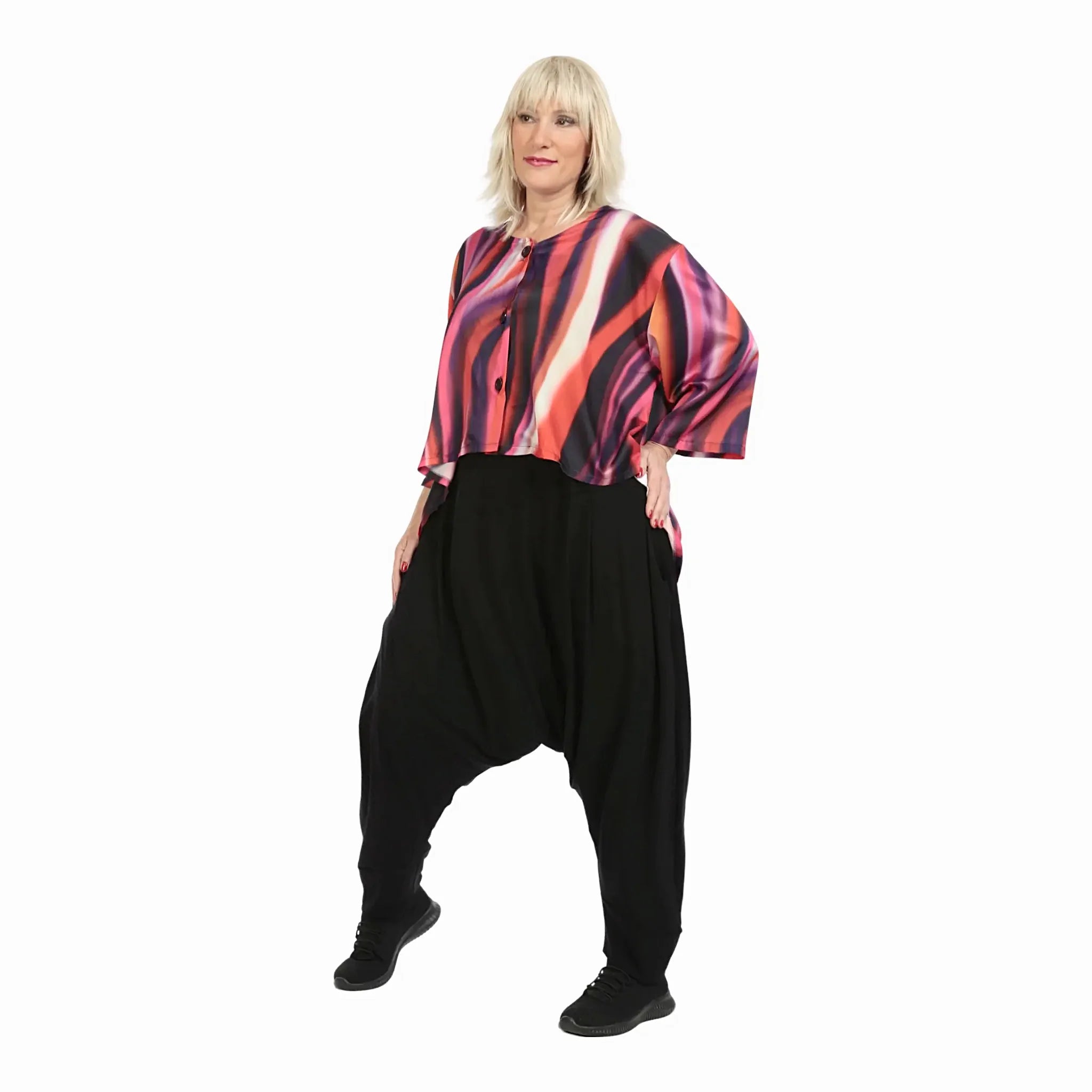  Haremshose von AKH Fashion aus Viskose, 1233.06908, Schwarz, Schick, Modern, Bequem