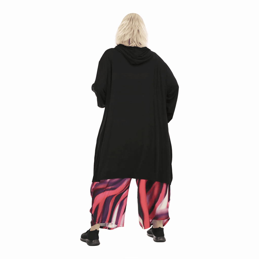  AKH Fashion Jacke in gerader Form, aus Viskose, 1233.06909, Schwarz, Schick, Modern