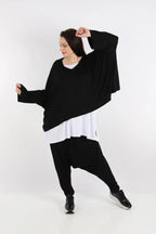  Haremshose von AKH Fashion aus Viskose, 1233.00142, Schwarz, Ausgefallen, Zeitlos, Schick